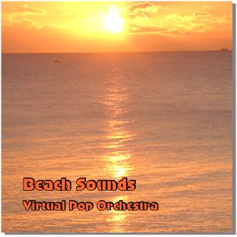 CD from cover showing a beach at sunset